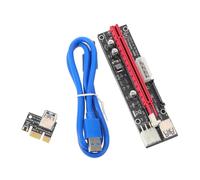 SEWACC Pci-e Riser Adapter Card to USB Extension Cable Flexible Mining Powered Riser with Stable High-Speed Data Transfer and Easy Installation for Mining Rigs