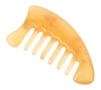 SEWACC Peigne de Massage en Résine Antistatique Peigne à Dents Larges Triangulaire Léger et Portable pour Stimulation du Cuir Chevelu et Soin des Cheveux Accessoire pour Relaxation et