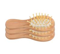 SEWACC Peigne Massage Airbag Bois Multifonction 3 Pièces Mini Portable Blanc pour Différents Types de Cheveux Soin Cuir Chevelu Stimulant Circulation