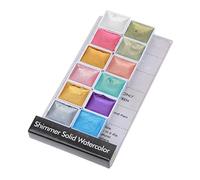 SEWACC Peinture Gouache 04 Nacré Solide Aquarelle Peintures Nail Art Manucure Kit
