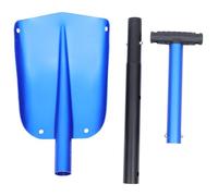 SEWACC Pelle à Neige Bleu en Alliage D'aluminium Pliable Multifonction | Portable, Poignée Ergonomique Antidérapante, Facile à Ranger, pour Neige et Rv, Usage Extérieur