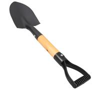 SEWACC Pelle de Jardin en Acier 36 Cm Noire à Manche Court, Outil de Jardinage Polyvalent pour Désherbage et Plantation, Pelle à Tamiser Le Sol, Fourniture Jardinage Intérieur