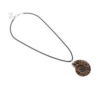 SEWACC Pendentif Ammonite Naturel Spirale avec Bijoux Boho Distinctifs pour Collier et Charms pour Élégant et Accessoire de Mode