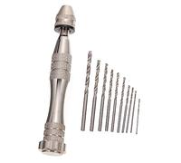 SEWACC Perceuse Manuelle Aluminium avec Forets Outil de Perçage pour Bricolage et Modélisme pour Noyaux de Noix