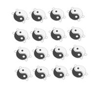 SEWACC Pièces Bijoux tai chi bagua match menagere colson couleur décorer collier present gothique Perles Noir 3d accessoires clé charme de bijoux fabrication de bijoux à breloques alliage