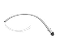 SEWACC Pièces de rechange pour machine à pop-corn, Cordon d'alimentation externe 8A 3 broches 15 mm, câble isolé haute température en métal, pour machines à pop-corn de théâtre,