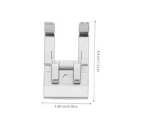 SEWACC Pied Presseur Broderie Ouvert Acier Inoxydable pour Machine à Coudre Domestique Compatible Singer Brother Home