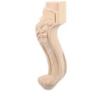 SEWACC Pieds de Meubles en Bois Style Européen pour Canapé et Commode | Bois D’hévéa, Teinte Kaki, Installation Facile, Pièce de Remplacement, Usage Polyvalent