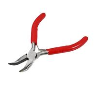 SEWACC Pince à Bec Courbé Acier pour Bijoux Pince de Précision Antidérapante pour Fabrication et Réparation