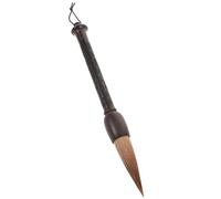 SEWACC Pinceau Calligraphie Chinois Large Poils de Loup Manche Bois Sculpté Dragon Stylo Sumi pour Apprendre Calligraphie et Dessin Aquarelle