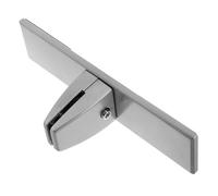 SEWACC Pinces de Fixation pour Séparateurs de Bureau Verticales, Base Plate Allongée en Métal Argenté, Pinces de Support pour Panneaux D'intimité, Compatibles Bureaux Mobiles, Fixation