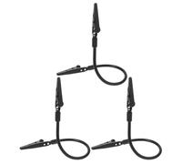 SEWACC Pinces de Soudage 3 Pièces Bras Articulés Métalliques, Support Ajustable pour Fil, Porte-Photos et Porte-Mémos pour Loisirs Créatifs et Atelier de Bricolage