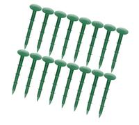 SEWACC Piquets de Jardin en Plastique 16 Cm Vert 150 Pcs pour Fixation Bâche de Sol et Tuteurs de Mise D'arbres Jardin Extérieur Pelouse Terrasse Solide Facile à Installer
