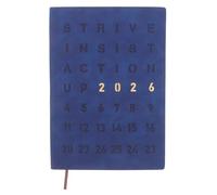 SEWACC Planificateur avec Onglets Mensuels Carnet Portable Bleu Foncé Agenda Hebdomadaire et Journal pour Bureau École et Usage Personnel Organisation des Objectifs