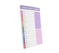 SEWACC Planificateur de Repas Détachable Carnet de Recettes avec Non Datées Organisateur Hebdomadaire pour Alimentation pour Étudiants et