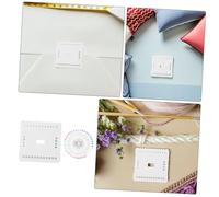 SEWACC Plaque Blocage Mousse avec Épingles Kit Complet pour Tissage Artisanal Macramé et Bracelets DIY Planche de Tissage Carrée Polyvalente pour