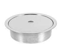 SEWACC Plaque D’Adaptation à Induction en Acier Inoxydable, Couvercle Rond Renforcé, 1 Set, pour Table de Hot Pot et Barbecue Coréen