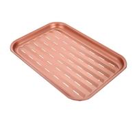 SEWACC Plaque de Cuisson Antiadhésive en Acier au Carbone Poêle à Griller Multifonction pour Barbecue Cuisson de Poissons Légumes et Viandes Surface Facile à Couleur Aléatoire