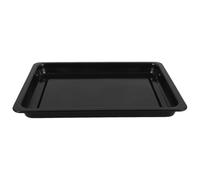 SEWACC Plaque de Cuisson Rectangulaire en Émail Noire Brillante 34x26x2,5 Cm pour Four à Induction, Moule à Gâteau Polyvalent, Plat Rôtissoire pour Cuisson de Viandes et Pâtisseries
