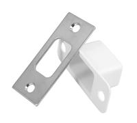 SEWACC Plaque de Renfort de Serrure Acier Inoxydable pour Porte Intérieure Guide de Verrouillage et Adaptée Aux Loquets de Porte Installation Facile et Sécurisée