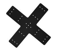 SEWACC Plaque de Réparation Métallique pour Renfort de Pergola Plaque de Montage Cross Bracket Remplacement Sécurisé et Flexible pour Renforcement de Structures