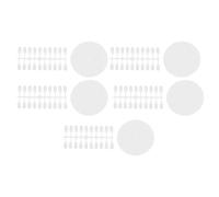 SEWACC Plaque de Test de Vernis à Ongles Détachable Ronde Transparente 5 Kits 20 Onglets Chacun Outil Pratique pour Manucure Initiation et Présentation Couleurs Nail Art