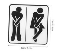 SEWACC Plaque Signalétique Toilette Acrylique Autocollante pour et Femmes Signe Identification Wc pour Salle de Bain Panneau Guidage Lavabo Bureau Restaurant