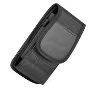 SEWACC Pochette De Ceinture Multifonction Hommes Support Téléphone Suspendu Nylon Résistant Noir Ceinture Réglable Étui Vertical pour Randonnée Camping Usage Quotidien