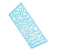 SEWACC Pochoir Pâte Polymère Réutilisable pour Argile Modèle Sérigraphie Cœur Maille Polyester Lavable et Lisse Création Bijoux DIY Garçon Fille et Adultes