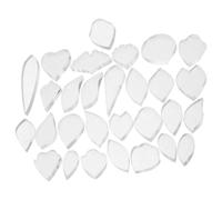 SEWACC Pochoirs Fleurs en Plastique 29 Pièces pour Débutants, Modèles Polyvalents de Pétale Long et Éventail Large, Création de Fleurs pour Ateliers Familiaux