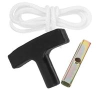 SEWACC Poignée de Démarreur pour Tronçonneuse 78Cm Poignée de Traction en Plastique et Fer Mécanisme de Démarrage Robuste Accessoire de Remplacement pour Scie à Chaîne Usage