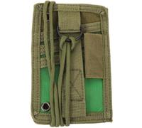 SEWACC Porte-Badge Horizontal Léger en Tissu Oxford Multifonction, Vert | Protège-badge Réutilisable, Profil Fin et Résistant à L’usure, pour Employés de Bureau et Médecins