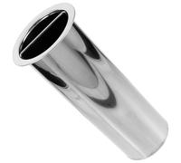 SEWACC Porte-Brochettes pour Barbecue en Acier Inoxydable Seau Métallique Perforé de 30 CM avec Poignée Support de Rangement pour Brochettes et Accessoires de Grillade pour Barbecue