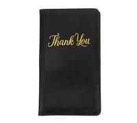 SEWACC Porte-Chèques en PU Noir pour Restaurants - Porte-Addition Multifonction Porte-Reçus et Carnet de Chèques Client Léger et Résistant pour Cafés Bars et Service en Salle