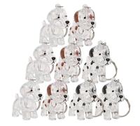 SEWACC Porte-clés Commémoratif pour Ranger Les Poils de Chien ou Chat 9 Pièces pour Poils d'animaux en Acrylique et Alliage de Zinc, Boîte de Cœur Accessoire Quotidien et Souvenir