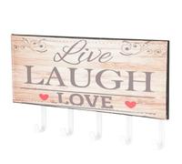 SEWACC Porte-clés Mural Petit Format en Métal Blanc Support de Rangement Mural sans Perçage pour Clés et Courrier Crochet Multifonction pour Entrée Bureau Cuisine Pratique et Décoratif