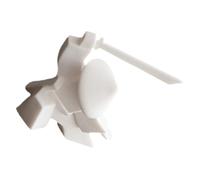 SEWACC Porte-Parfum Guerrier en Céramique Blanche Support pour Bâtonnets de Parfum Design Chinois Brûleur de Parfum Décoratif pour Salon Yoga Contemplation Ambiance Zen