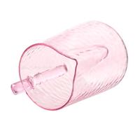 SEWACC Pot à Lait en Verre 500ml Rose pour Servir Café et Jus, Pichet à Bec Pratique pour Usage Quotidien Cuisine