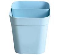 SEWACC Poubelle Cuisine en Plastique, Ouverte, Simple et Moderne | Grand Ouverture, Base Solide, Légère à Déplacer, pour Bureau, Chambre, Salle de Bain