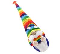 SEWACC Poupée GNOME Arc-en-Ciel sans Visage Accessoire Photo en Matière Confortable pour Chambre Bureau Fête Décor Bébé Noël