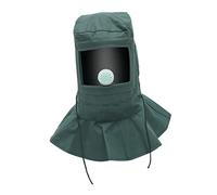 SEWACC Poussière Capuche pour Sablage Châle Durable PC et Oxford Design Élastique pour Confort du Visage Tête Compatible Environnements de Travail Abrasifs