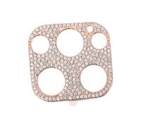 SEWACC Protection Objectif Bling Rhinestone pour Film Caméra Métal Rayures et Facile à Installer