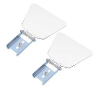 SEWACC Protection Oculaire pour Meuleuse D'établi 2pcs, Garde de Banc en Plastique et Fer, Résistance à L'usure pour Atelier et Précis du Métal