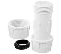 SEWACC Raccord D’Eau PVC 32 MM Blanc Clapet Anti-Retour Connecteur Rapide Réutilisable pour Jardin et Irrigation Adaptateur Solide pour Réparation Tuyaux D’Alimentation en Eau Froide