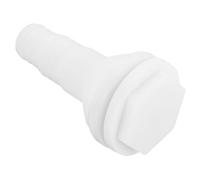 SEWACC Raccord de Vidange pour Bateau en Abs Blanc, Installation Facile et Entretien Simple, Adapté pour Coque et Pont de Bateau, pour Maintenance Drainage Marine