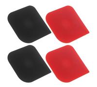 SEWACC Raclette Multifonction 4 Pièces en Plastique Résistant, Outil de Nettoyage et Découpe Design Moderne, Usage Prolongé sans Risque, pour Nettoyage des Casseroles et Surfaces