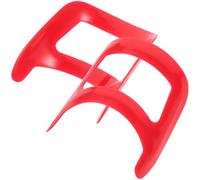 SEWACC Règle de Modelage de Barbe Rouge en Pp, 2pcs, Petit et Portable, Outil de Stylisme de Barbe pour Forme Précise et Entretien Facile