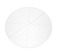SEWACC Règle Ronde Transparent Acrylique pour Couture et Patchwork Outil pour Dessiner des Cercles pour Projets de Création et Mesure