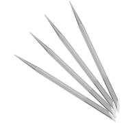SEWACC Repousse-cuticules Surface Lisse en Acier Inoxydable 4 Pièces à Double Extrémité et Grattoir Ongulaire pour Nail Art Outil Professionnel pour Usage Quotidien