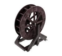 SEWACC Roue à Eau Miniature Décorative en Plastique 22 CM avec Support Kit Fontaine DIY pour Aquarium et Bassin Accessoire D’Ornement pour Table Jardin et Décoration Aquatique